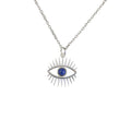 Eyelash Necklace - Stone - Gold Plated/Silver