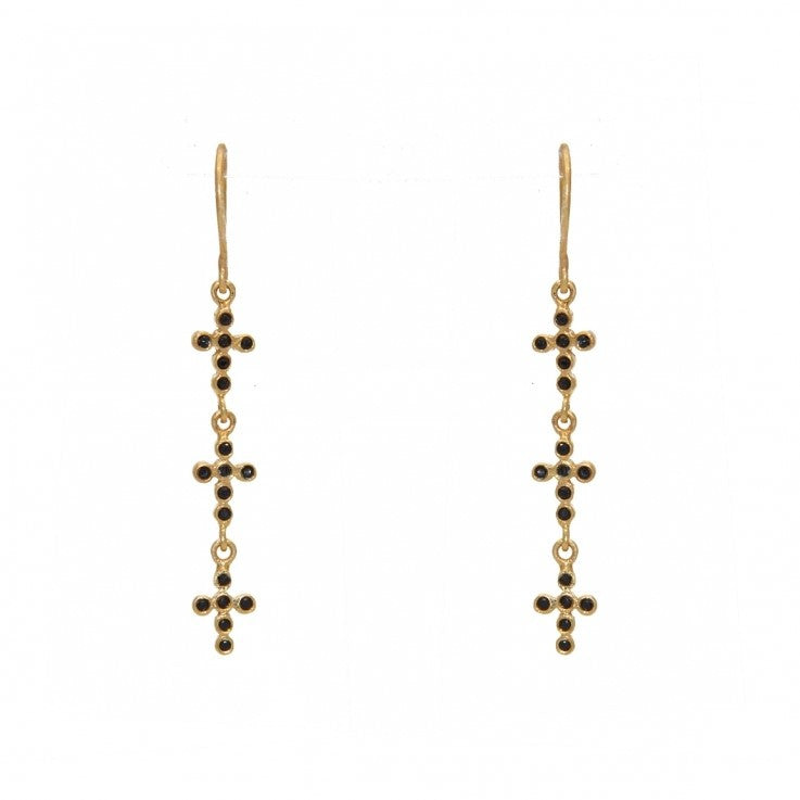 Earrings with crosses