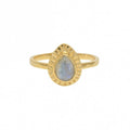 Ring Tears -Labradorite- gold plated