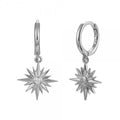 Silver Earrings Polar star