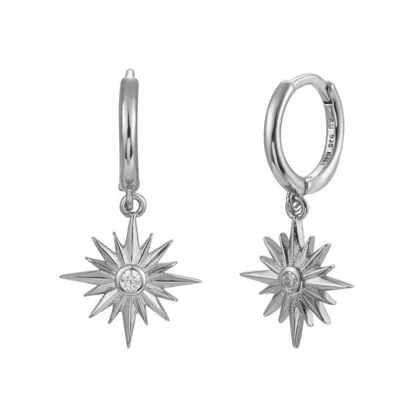 Silver Earrings Polar star