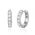 Hoops with pearls