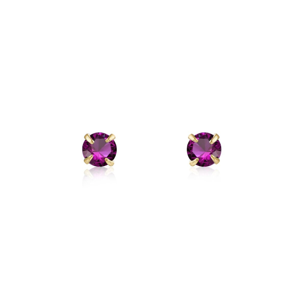 Zirconia Studs Ruby