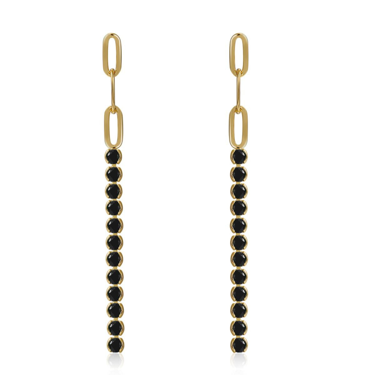 Zircon Earrings - Tennis 50mm