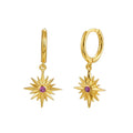 Gold Earrings Polar Star