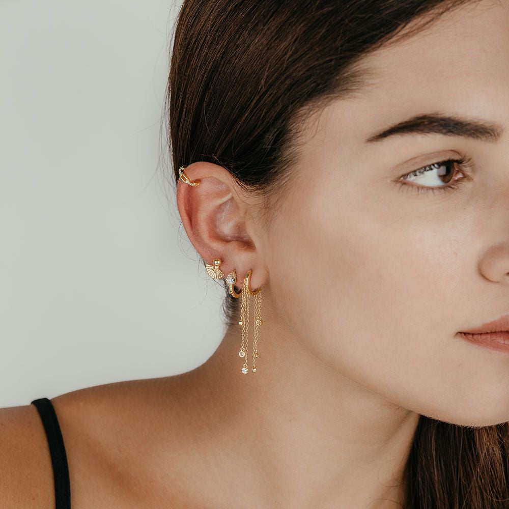 Zlatý ear cuff