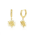 Gold Hoops Sun