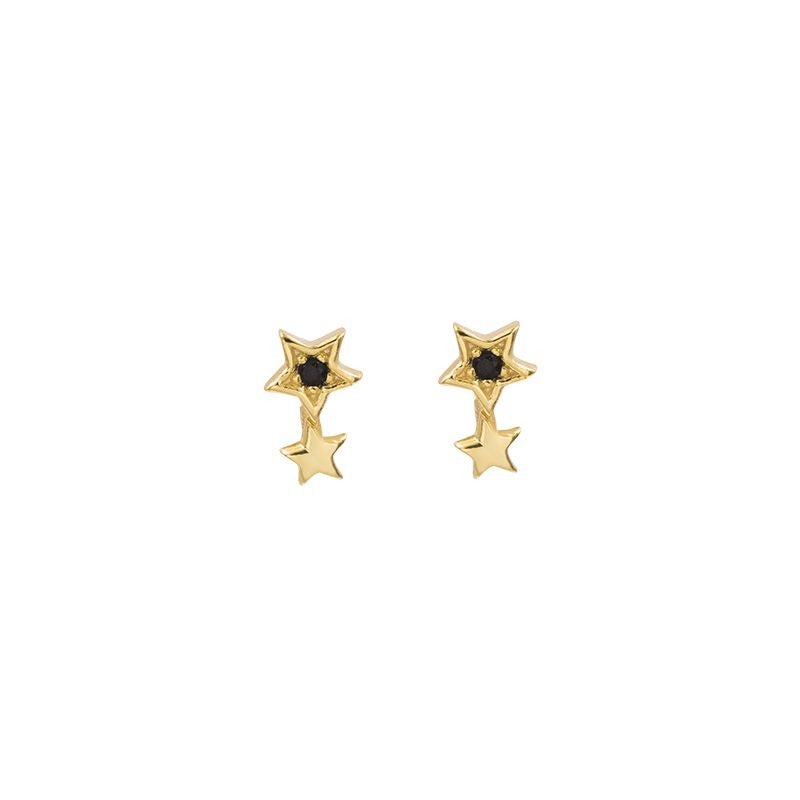 Gold Studs Two Stars