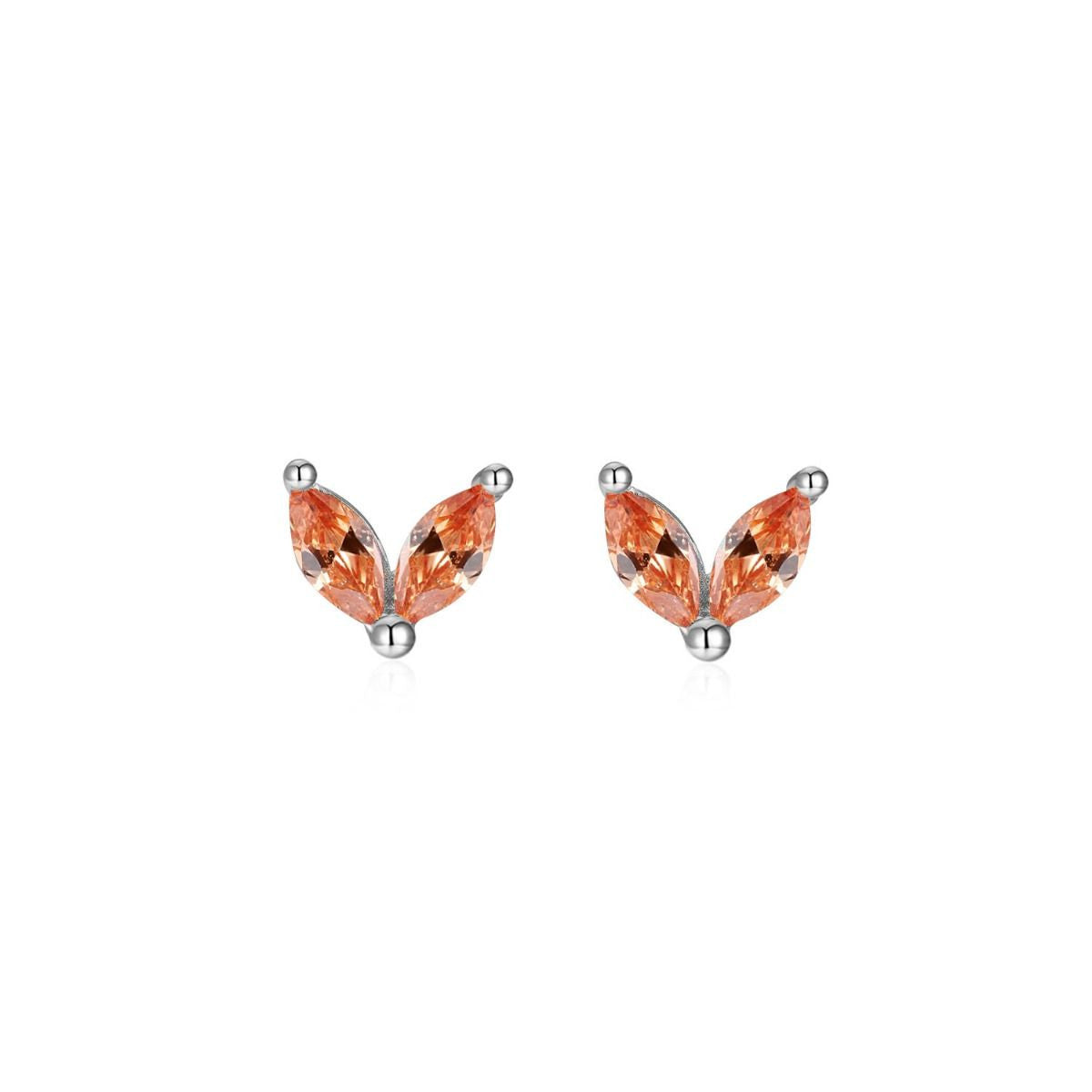 Silver Earrings Flower