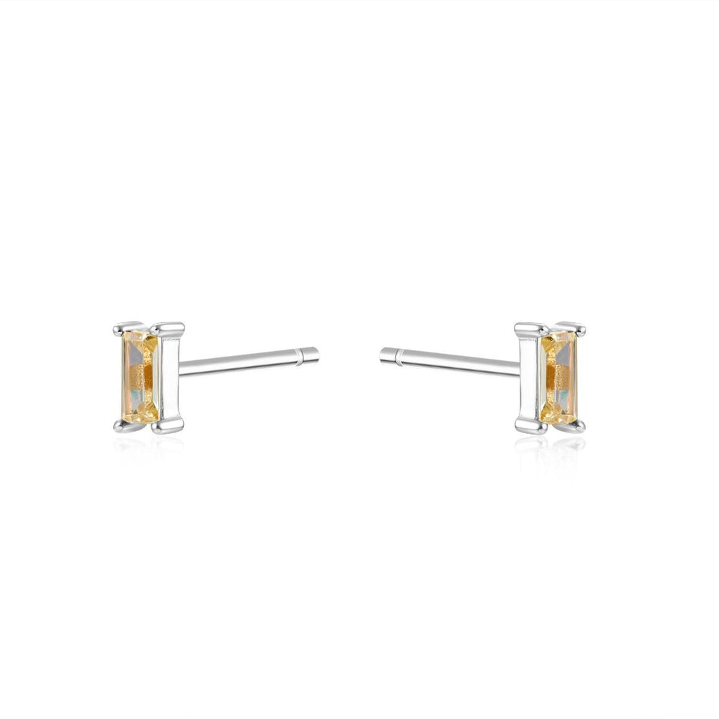 Silver Studs  Baguette
