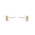 Silver Studs  Baguette