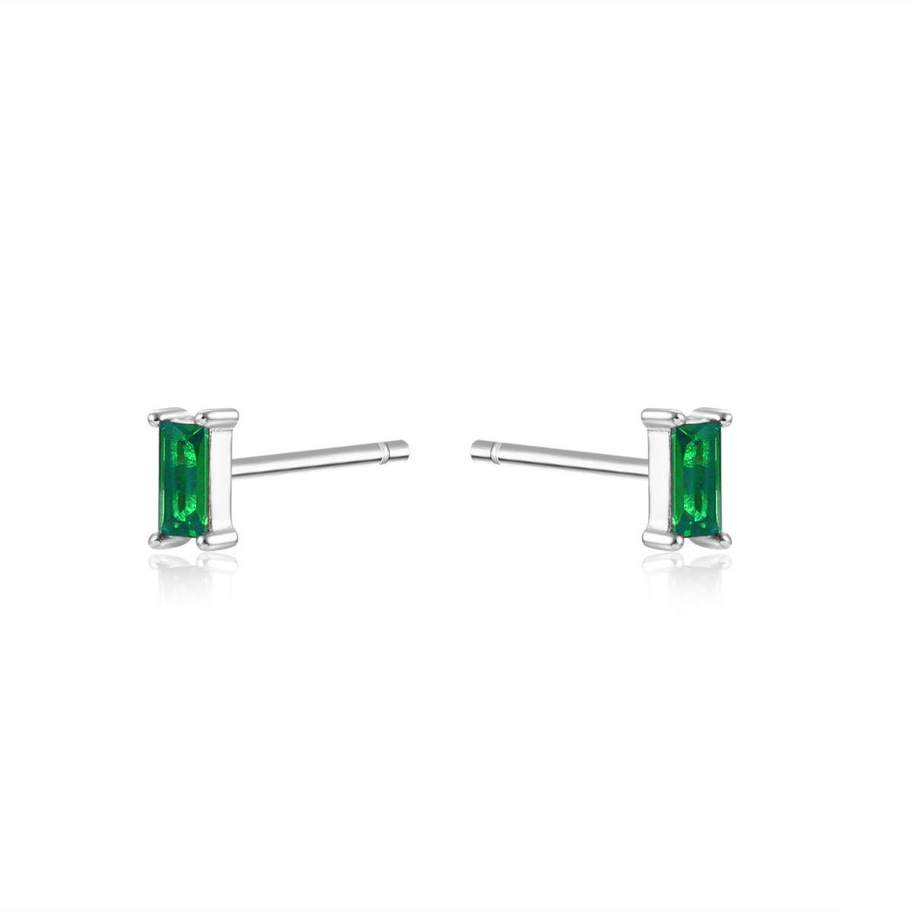 Silver Studs  Baguette