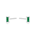 Silver Studs  Baguette
