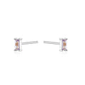 Silver Studs  Baguette