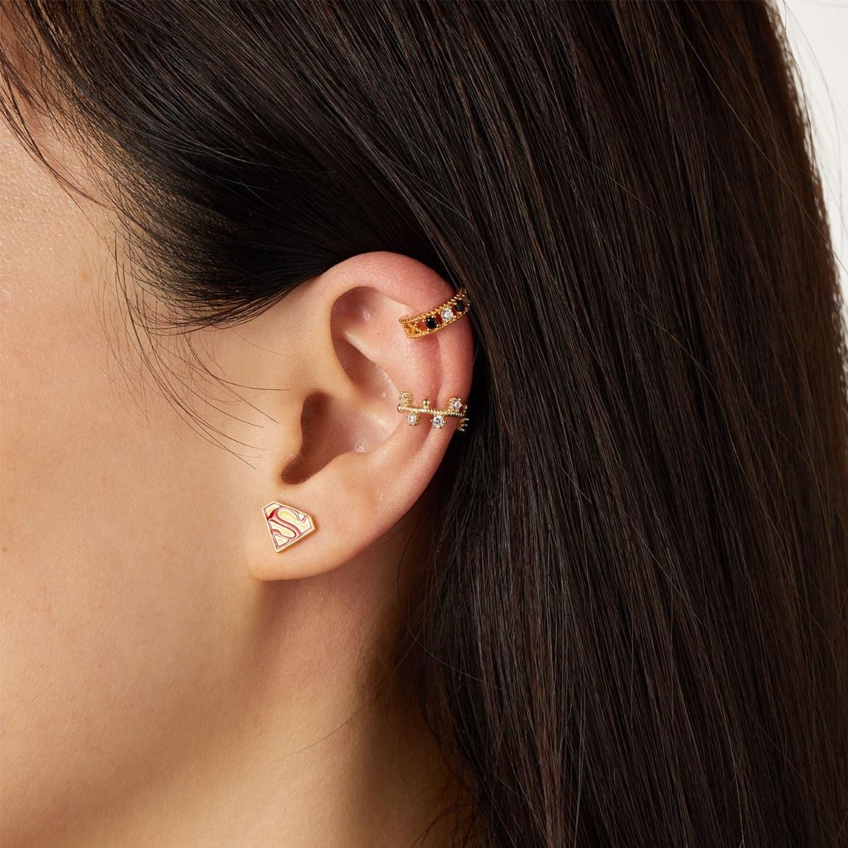 Gold Earrings Super Power