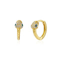 Gold Earrings Snake