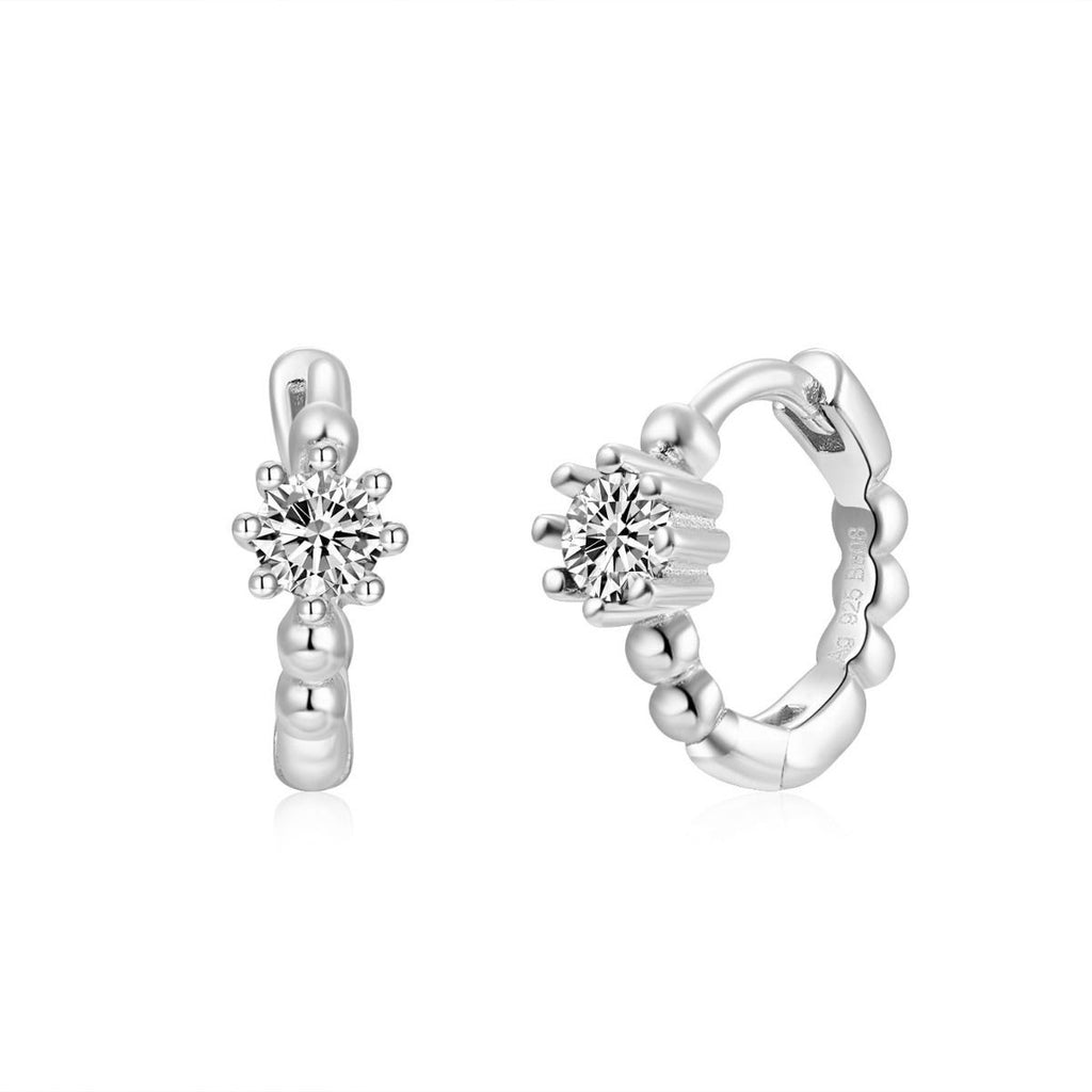 Silver Earrings Tiny Hoops