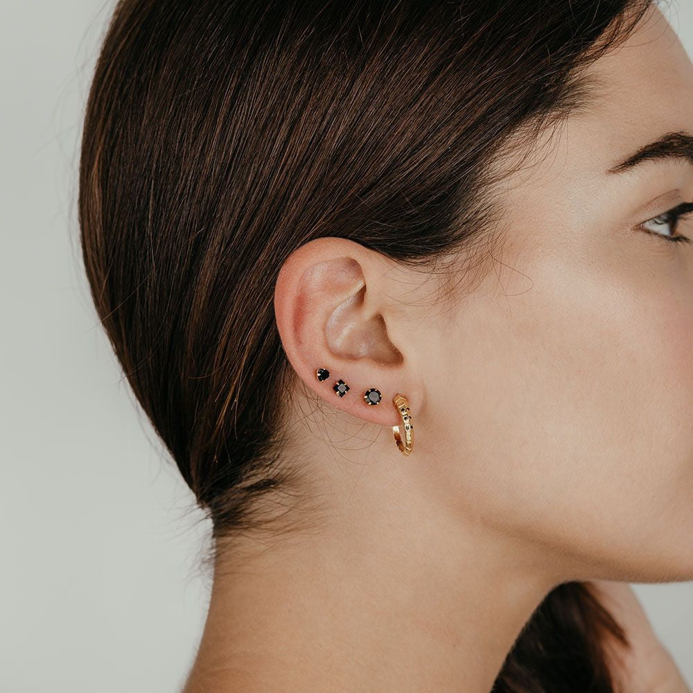 Gold Earrings Snake