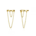 HOOP EARRING WITH CHAIN