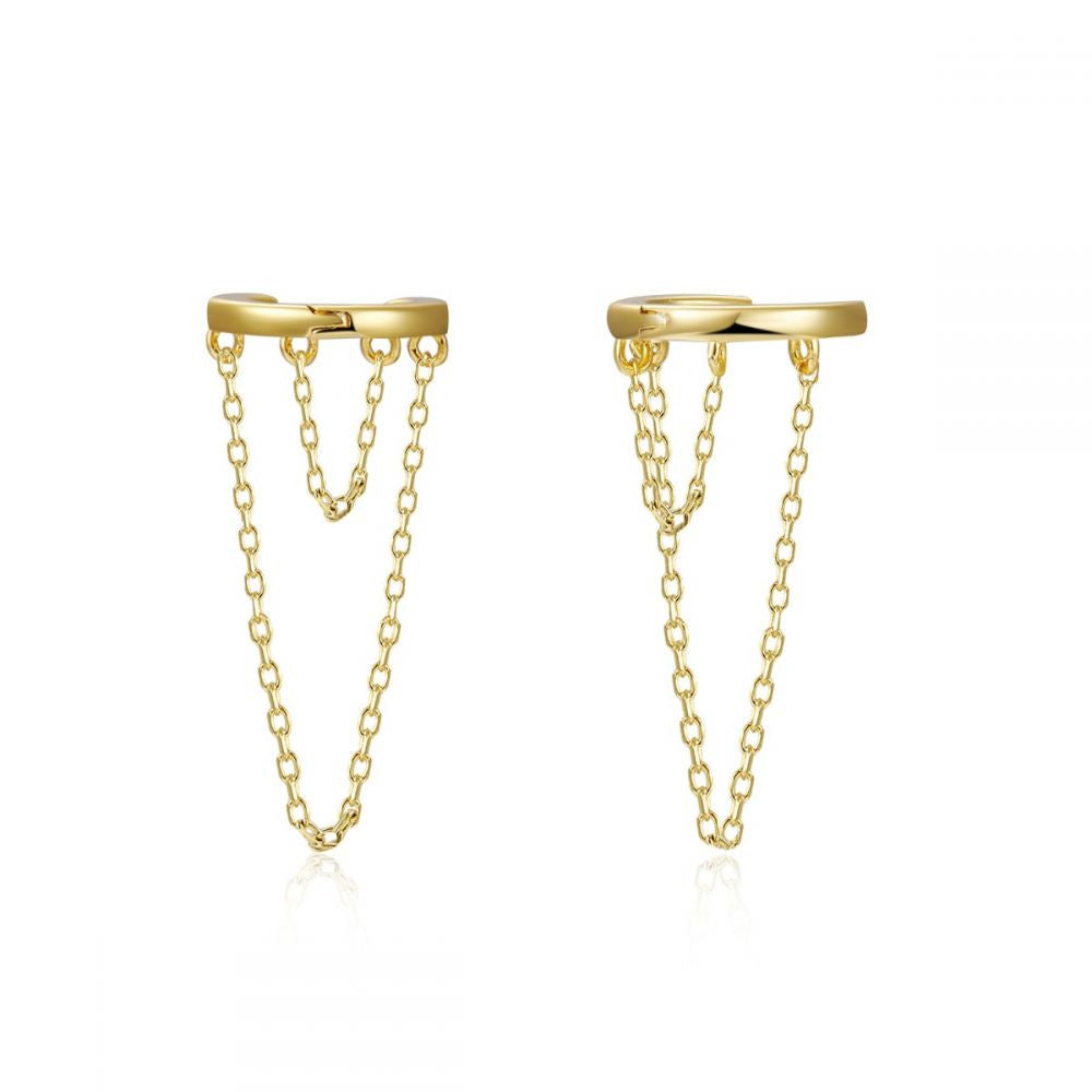 HOOP EARRING WITH CHAIN