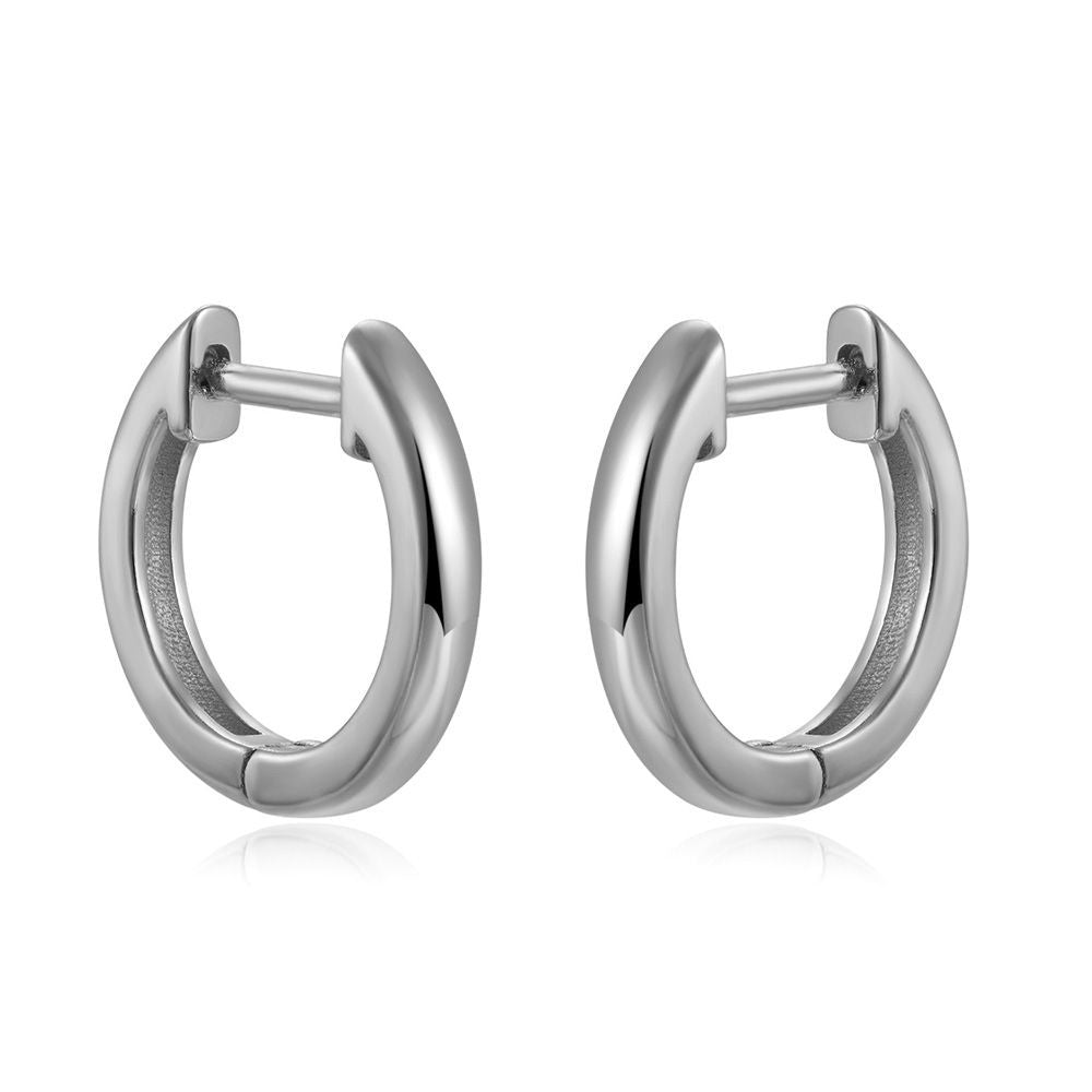 Silver Hoops