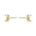 Gold Earrings Moon