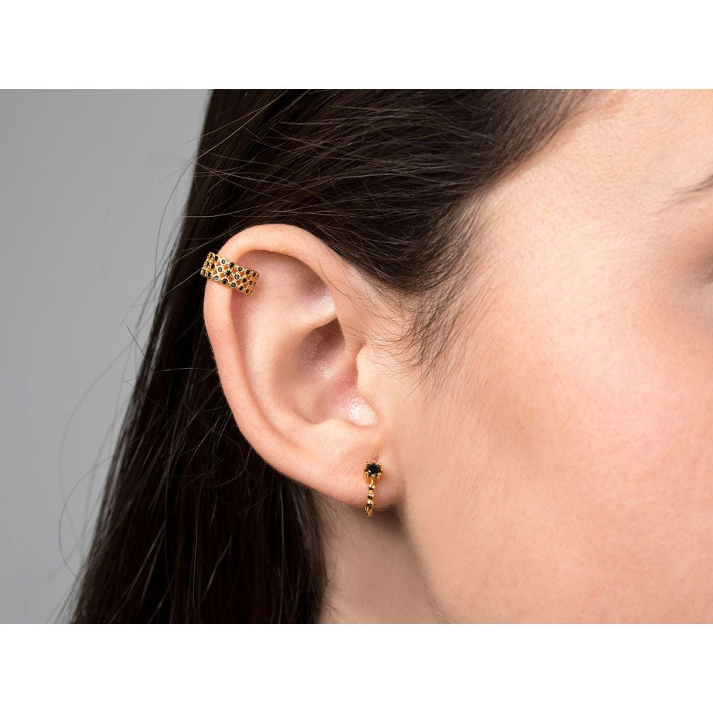 Zlatý ear cuff wide