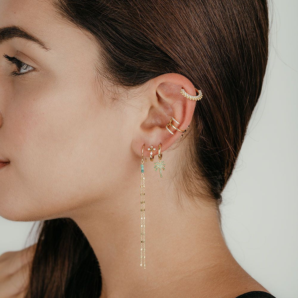Zlatý ear cuff