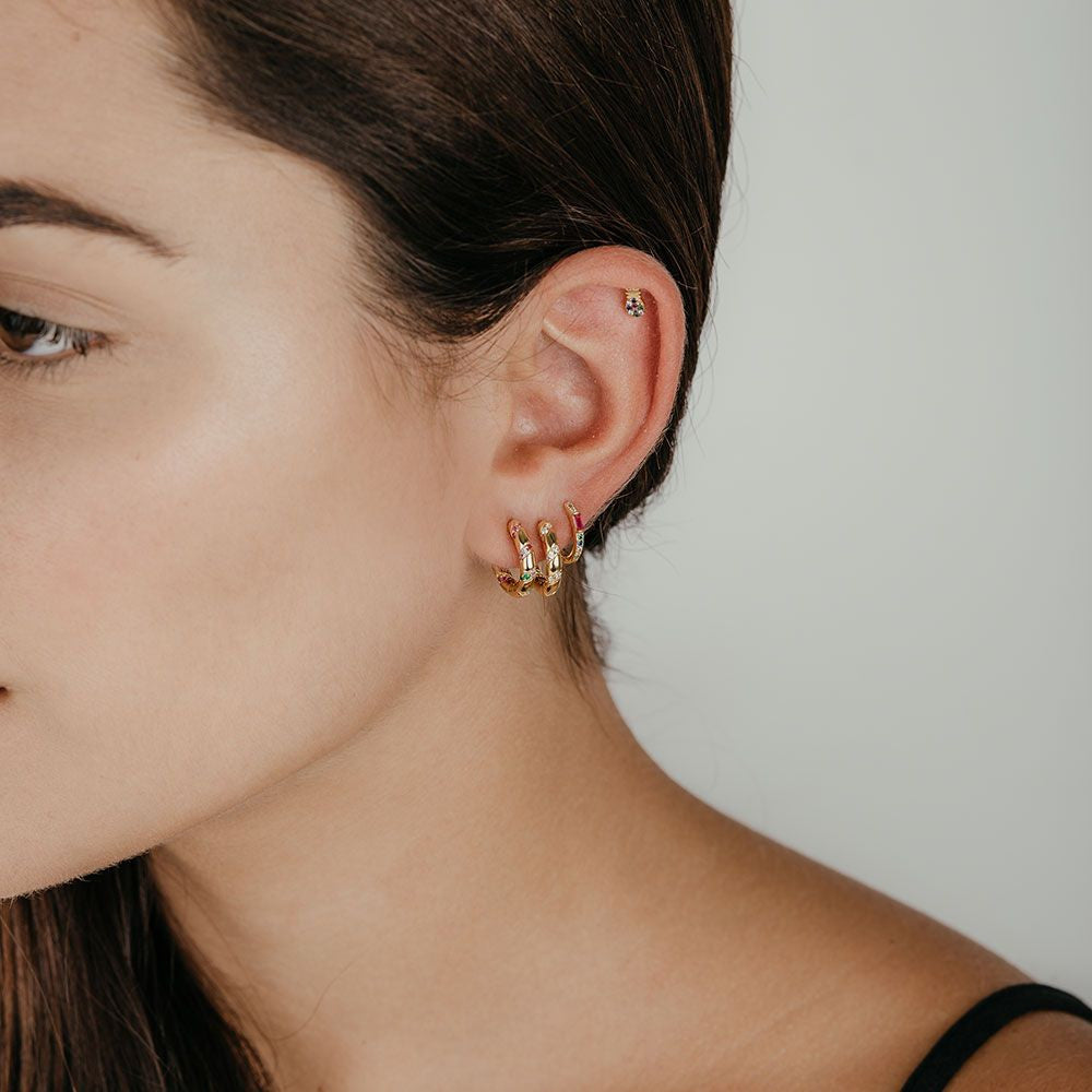 Gold Hoops Twist