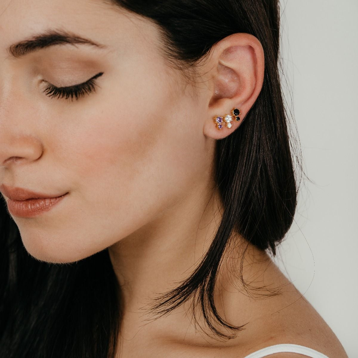 Gold Studs Double