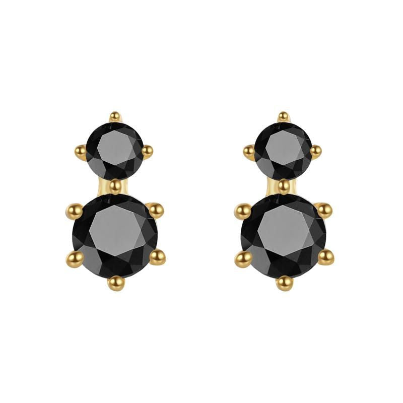 Gold Studs Double