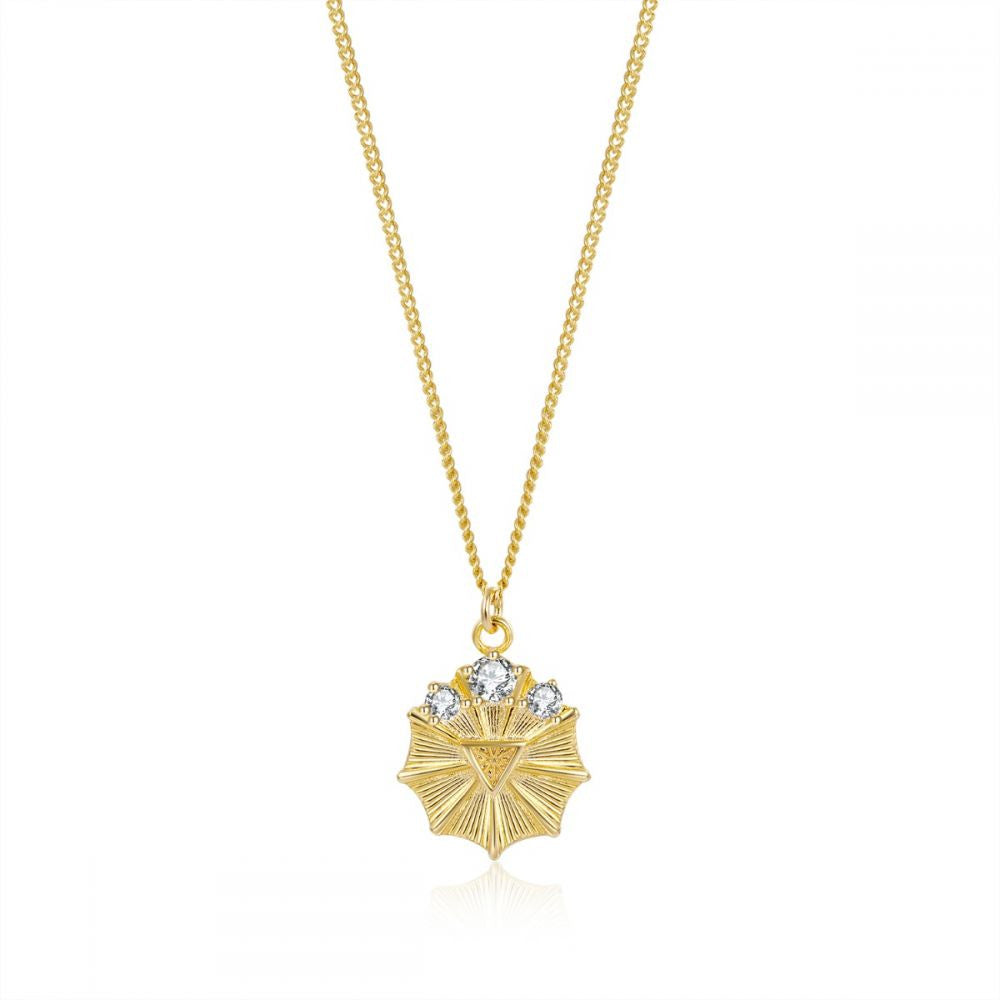 Gold Necklace  Water Element