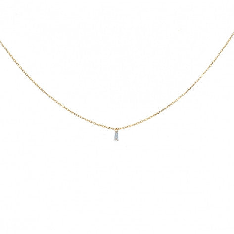 ZLATÝ 18K NÁHRDELNÍK S DIAMANTEM