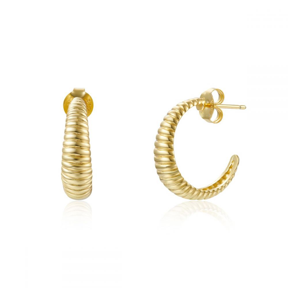 Náušnice  Poloobruby Pozlacené