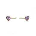 Gold Studs Heart