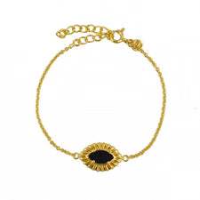 Bracelet - striated eye and stone