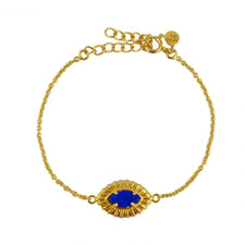 Bracelet - striated eye and stone