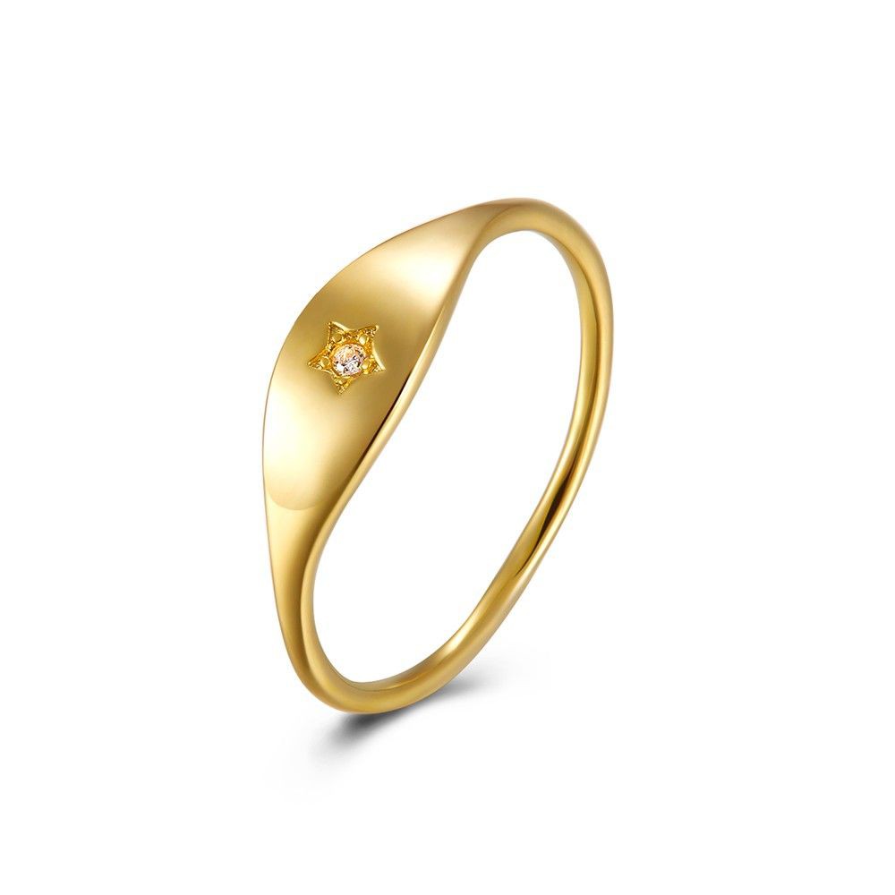 Zircon Star Ring
