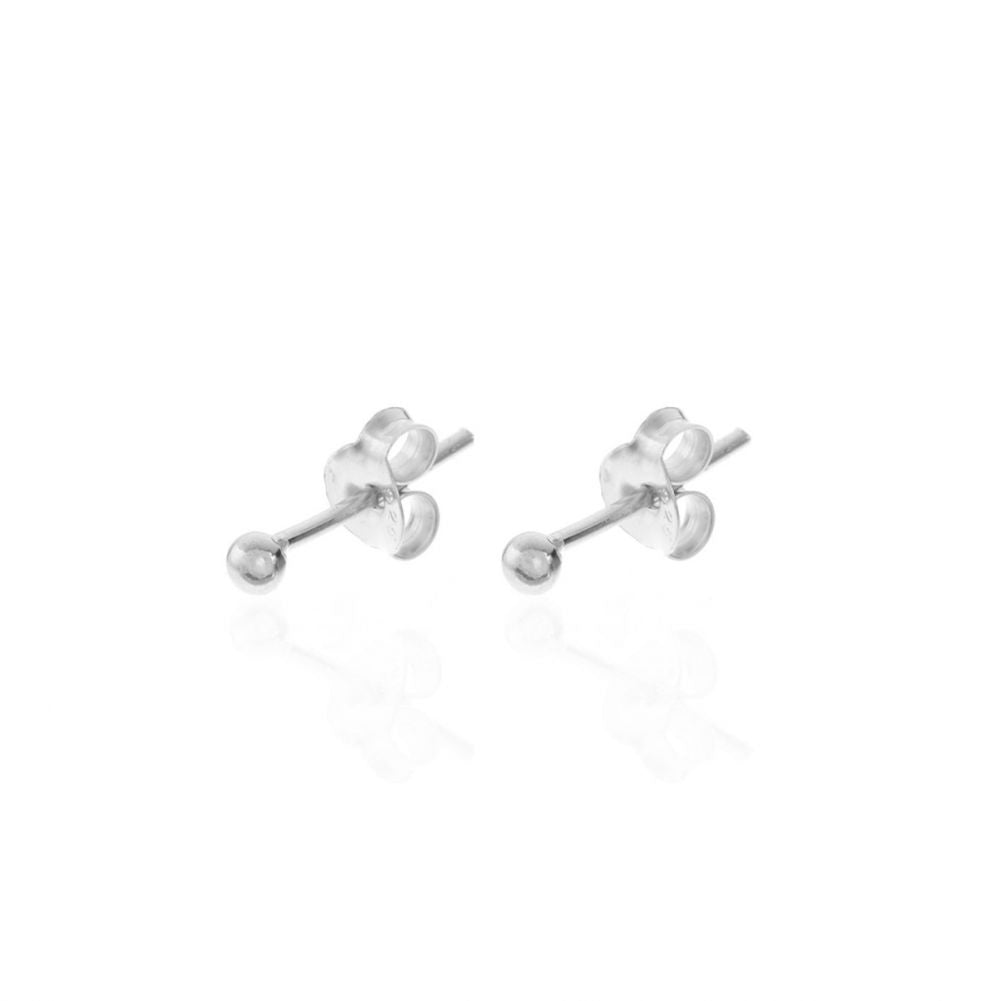 Stříbrné náušnice, kuličky 2mm