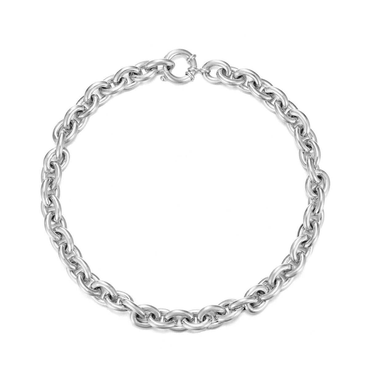 Stříbrný choker