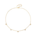 Zlatý chocker se serdíčky