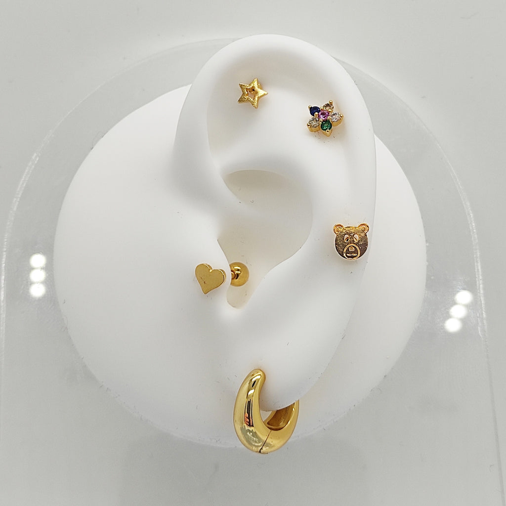 Piercing květ