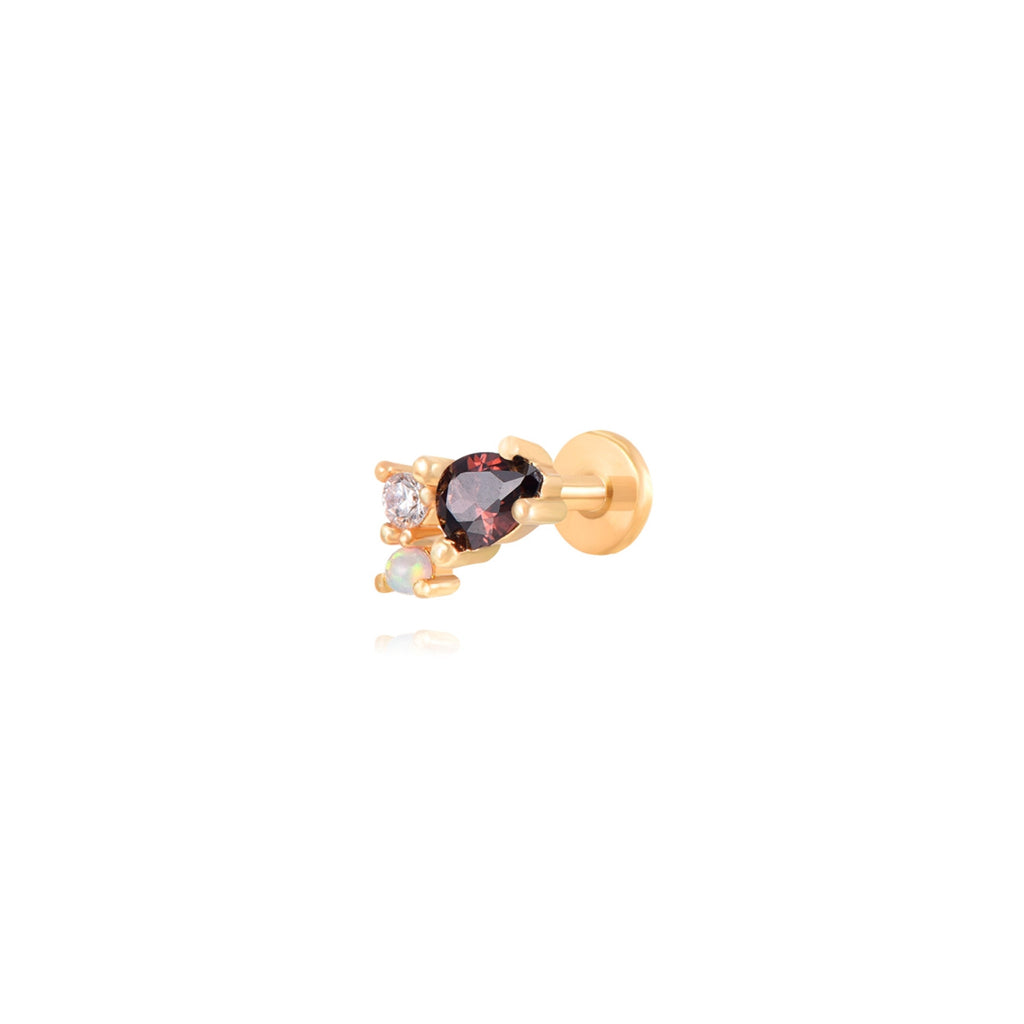 Zlatý piercing slza