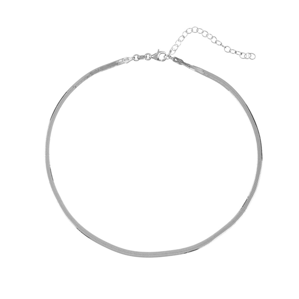 Stříbrný choker