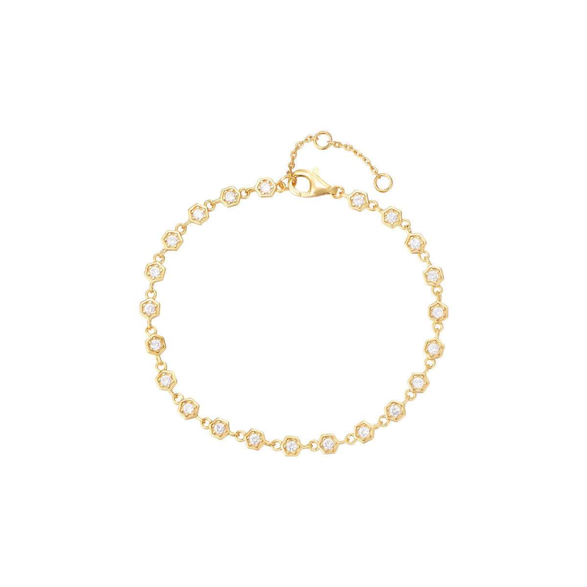 Bracelet Hexagon Zirconia