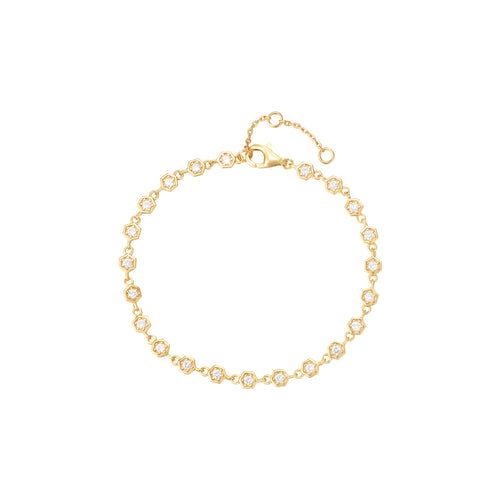 Bracelet Hexagon Zirconia