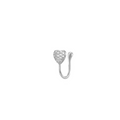 Stříbrný ear cuff srdce