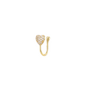 Zlatý ear cuff srdce