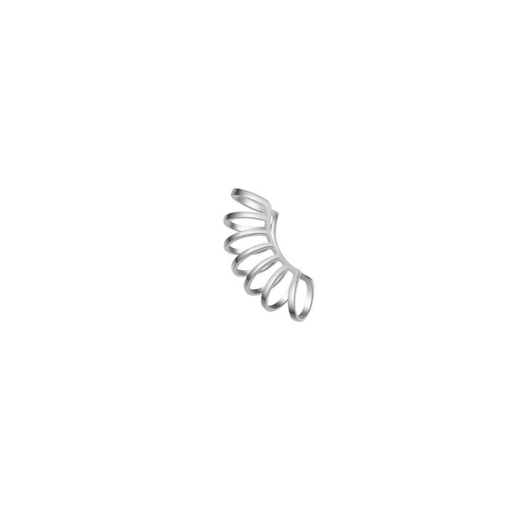 Stříbrný ear cuff