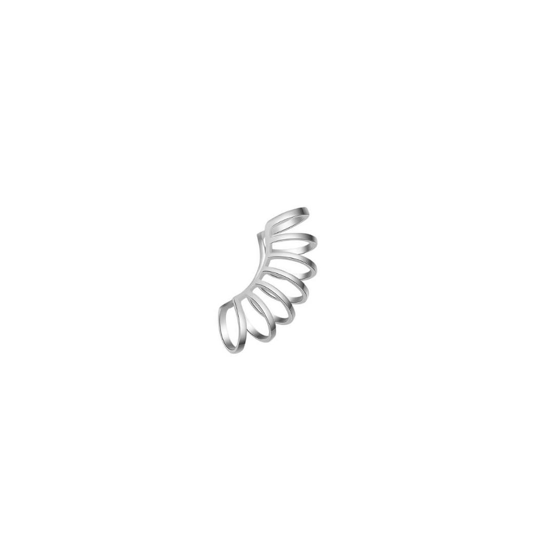 Stříbrný ear cuff